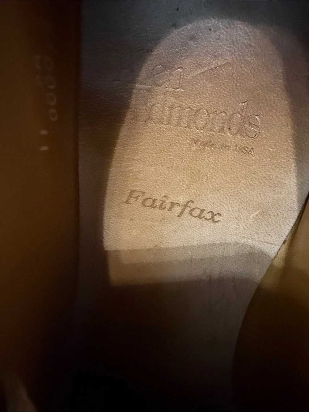 Allen Edmonds 11 Narrow Men’s Tan Leather “Fairfax” Brogues with dust bags